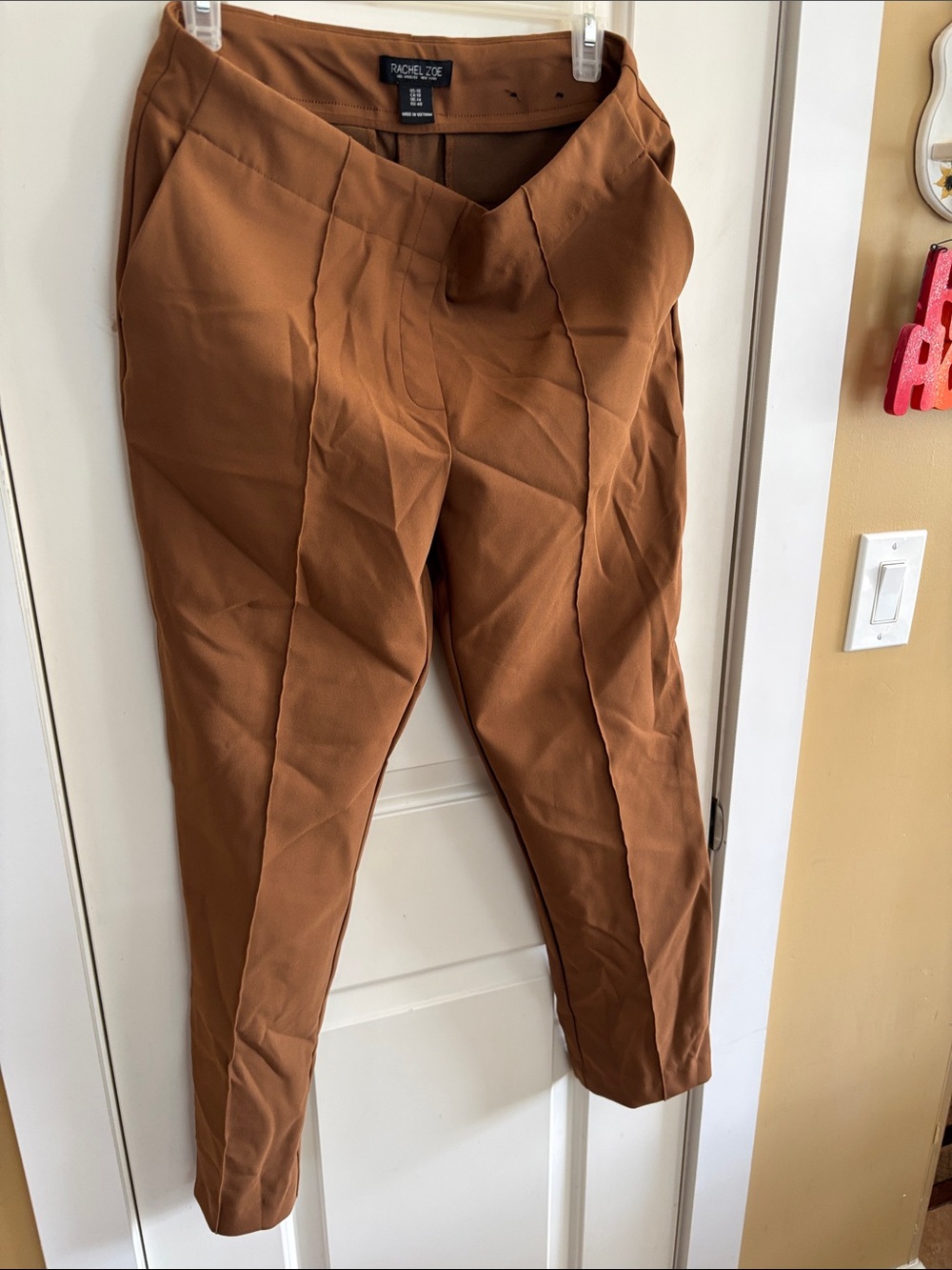 Rachel Zoe Men's Tailored Dress Pants in Warm Camel